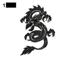 Dragon Tattoo Embroidery Design 05